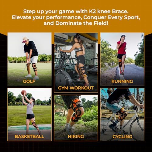 Z1 K2 Knee Brace – Ideal for Prevention PCL ACL MCL LCL/Meniscus Tear/OA/Arthritis/Osteoarthritis/Ligament Tear/Running/Sports Injury/Joint Pain/Offloader ~ Men ~ Women (S6)
