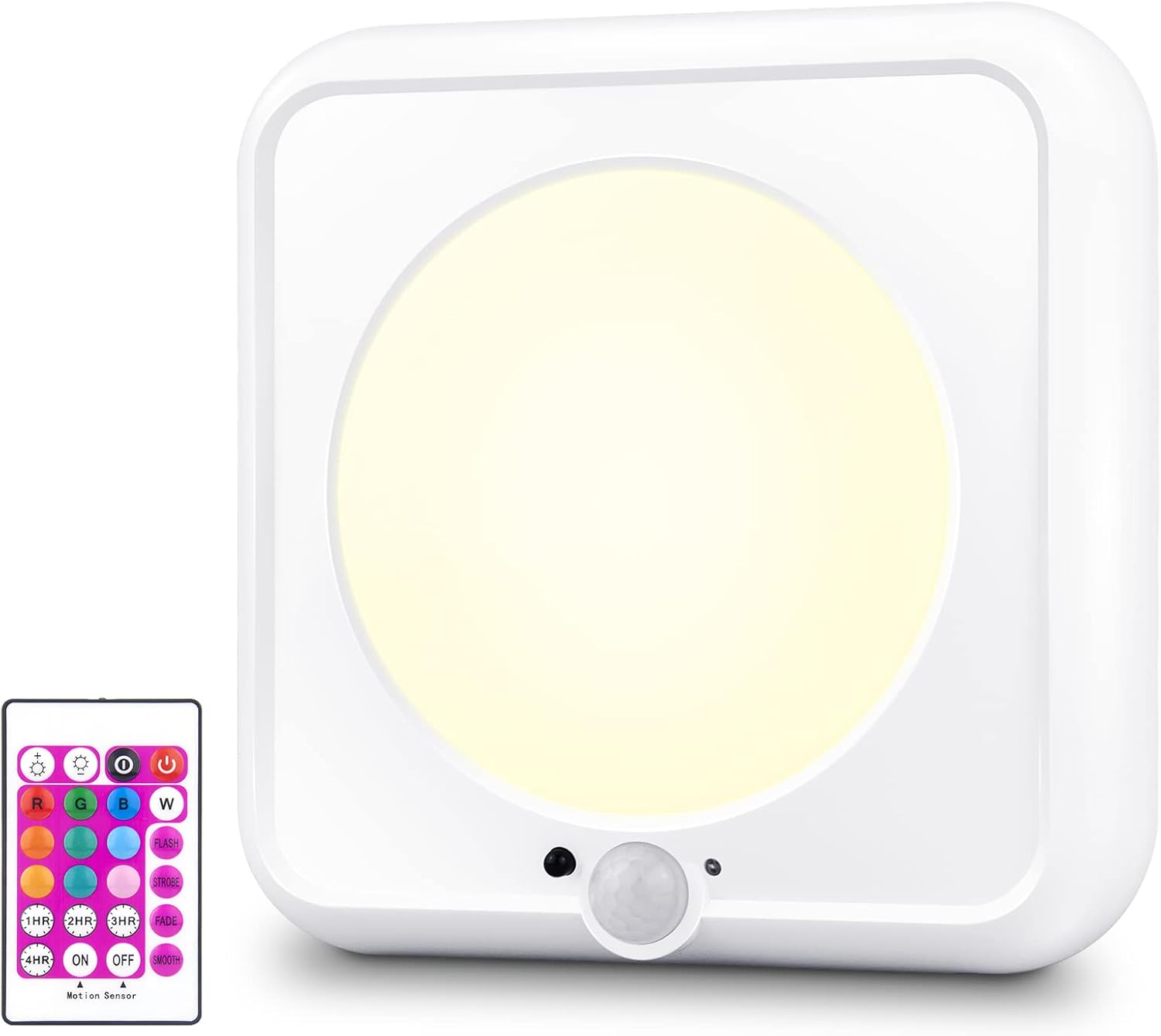 BIGMONAT Wireless Ceiling Light with Remote and Timer, Dimmable Motion Sensor Shower Light