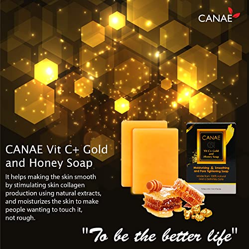 Face Moisturizer Facial Soap Bar with Vit C + Gold Honey Natural Anti Wrinkle & Aging Remover for Dry Skin and Pore Tightener, 3.5 oz