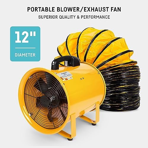 neverest® 12-Inch Industrial Blower Fan, High-Powered 2400 CFM Portable