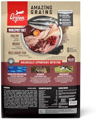 ORIJEN Grain Free WHOLEPREY Dry Dog Food Small Breed Recipe 10lb Bag