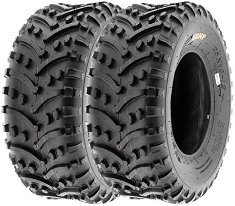 SunF ATV Tires 25x8-12 25x10-12 Knobby 6 PR A032 - BUNDLE