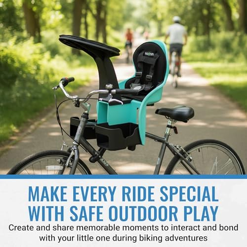 KaZAM Front-Mounted Child Bike Seat – Kangaroo & Wallaby Models with Padded Front Bumper/Dashboard