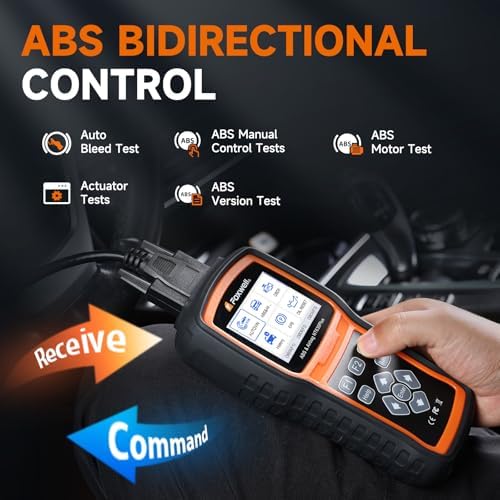 FOXWELL NT630 Plus OBD2 Scanner with ABS and SRS, ABS Auto Bleed, 4 Resets | Brake Code Reader, ABS Bidirectional Scan Tool