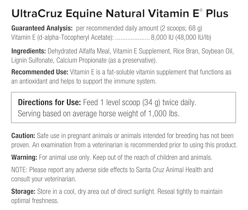 Ultracruz Equine Natural Vitamin E® Plus, 25 lb