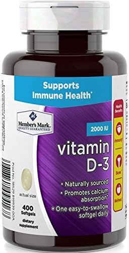 Member's Mark Vitamin D-3 2000 IU Dietary Supplement (400 Count)