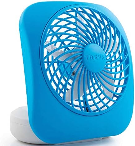 O2COOL Treva 5 in Portable Battery Powered Desk Fan 2-Speed Black | Yes