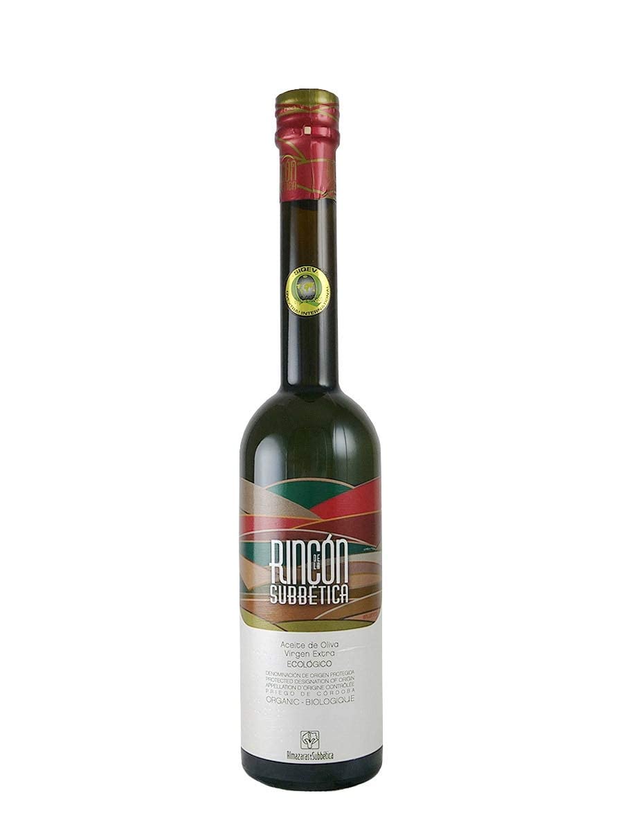 Rincon De La Subbetica- Award Winning, Organic Cold Pressed EVOO Extra Virgin Olive Oil, 16.9-Ounce Glass Bottle