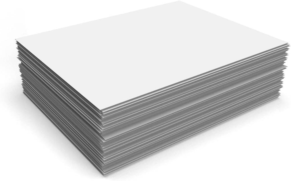 LUXPaper 8.5" x 11" Paper | Letter Size | White | 80lb. Text | 100% Recycled | 50 Qty