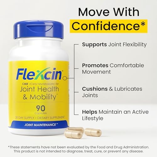 Joint Health & Mobility Formula with CM8 (Cetyl Myristoleate) - Joint Supplements for Men and Women with Glucosamine, MSM, Collagen Type II - 90 Capsules