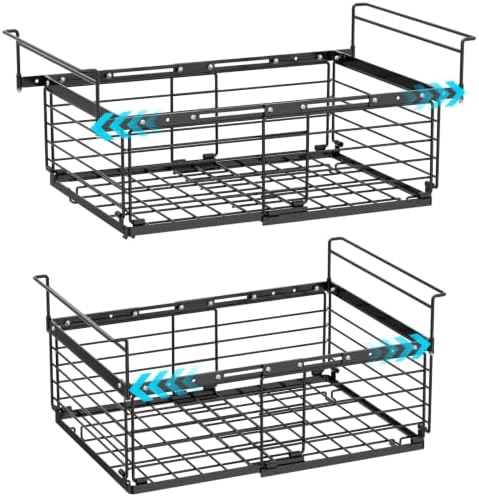 iSPECLE Freezer Organizer Bins - 2 Pack Expandable Freezer Bins for 10 to 20 Cu.Ft Chest Freezers