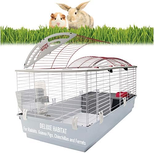 Living World - Deluxe Hybrid Habitat, X-Large | Rabbit, Guinea Pig, Chinchillas, and Small Animal Cage