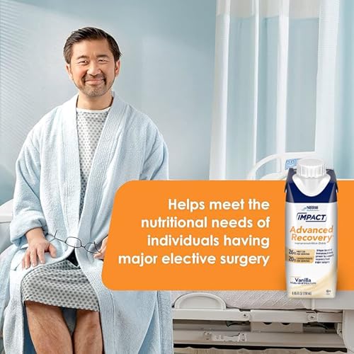 IMPACT Advanced Recovery Drink, Pre & Post Surgery Nutritional Drink, Surgery Recovery and Immune Support (280 Calories, 26g Protein), Vanilla