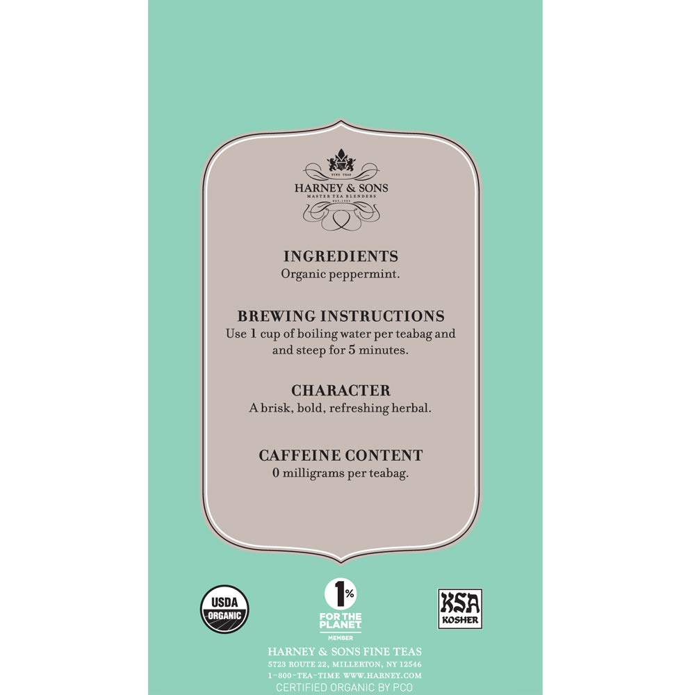 Harney & Sons Tea Bags Tropical Green 20 Count
