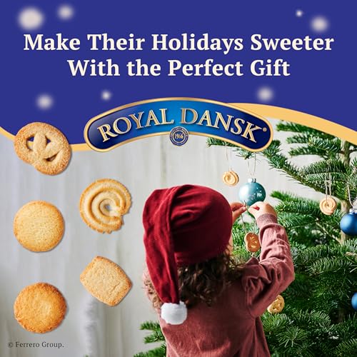 Royal Dansk Butter Cookies, Premium Assorted Cookies Made with Real Butter, Great for Sharing and Hosting, 12 oz