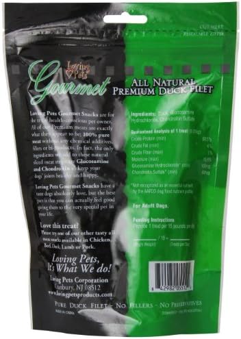 Loving Pets Gourmet All Natural Premium Sweet Potato and Chicken Wraps with Glucosamine and Chondroitin, Dog Treats, 8oz