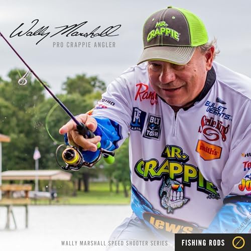 Lew's Wally Marshall Speed Shooter Fishing Rod, 1-Piece IM8 Graphite Blank, Stainless Steel Guides, Split-Grip EVA Handle
