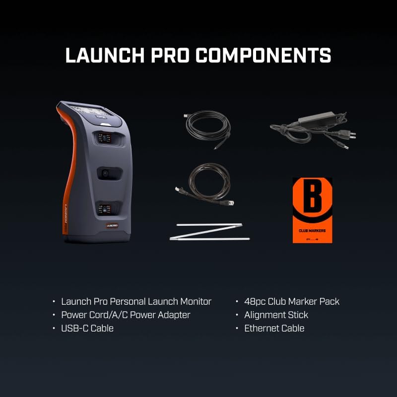 Bushnell Golf Launch Pro – Circle B Edition Launch Monitor | Tour-Level Accuracy for Indoor & Outdoor Use