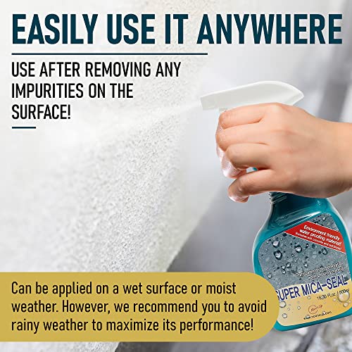 NOON'S UP Mica-Seal Waterproof Bird Bath & Concrete Sealer Spray, 16.90 oz