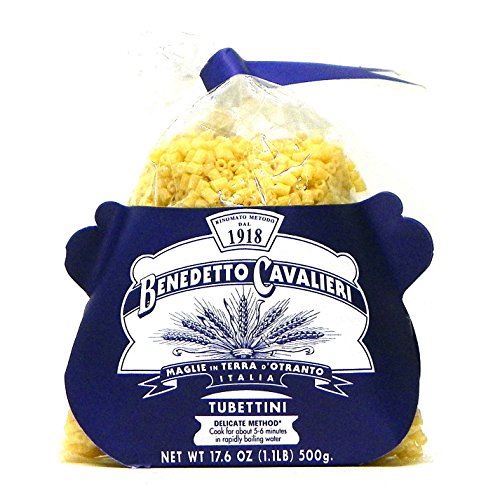 Benedetto Cavalieri Tubettini Rigate Artisan Pasta, 17.6-Ounce
