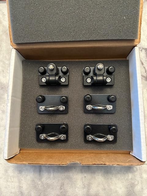 Outdoorsmen's Depot Compatible with Tracker Boats Guide V-14 Versatrack Bimini Top Brackets Custom 2-Hinge Accessories USA
