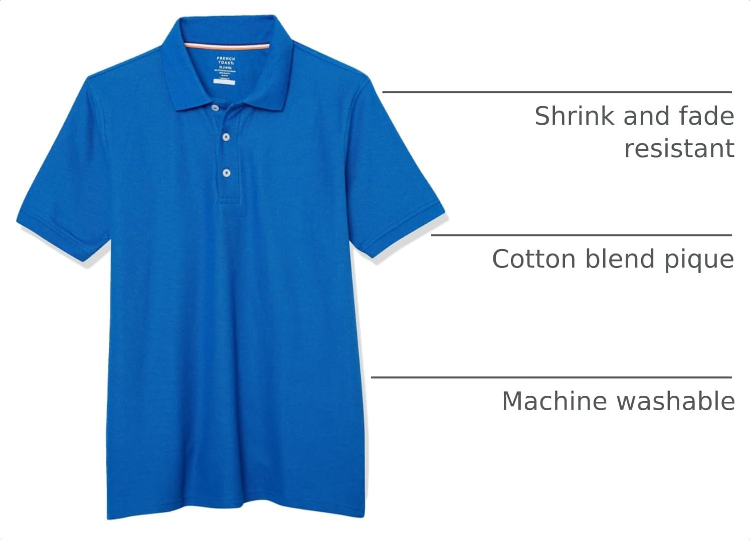 French Toast Kids' Pique Polo (Standard & Husky)