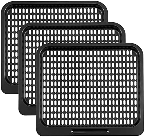 Cooking Tray for Instant Vortex Plus 10 Quart Air Fryer, 3 Pcs Replacement Parts for Innsky 10.6 Qt Oven, Nonstic Cooking Rack