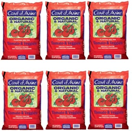 Coast of Maine Tomatoes and Veggies (20qt) Organic and Natural Planting Soil, Crafted for Vegetable Gardens and Organic Growers