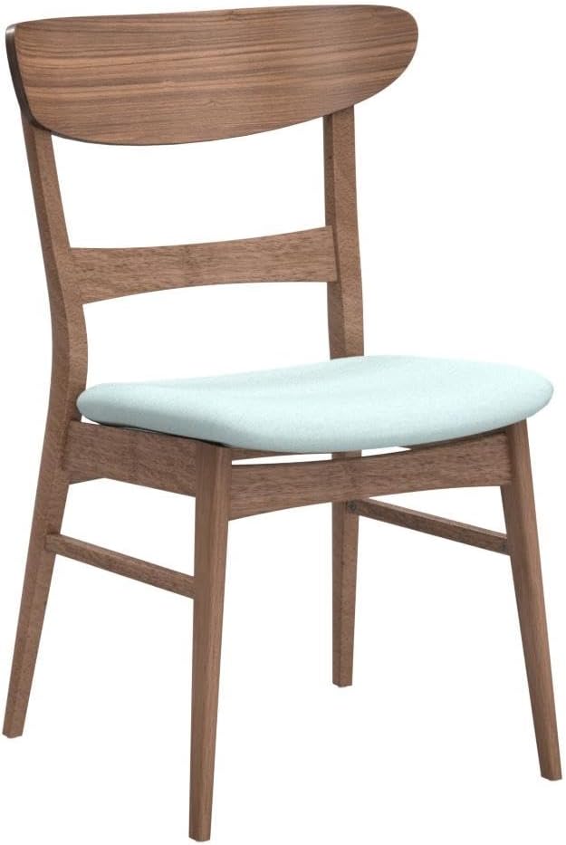 Christopher Knight Home Heather Mid-Century Modern Dining Chairs (Set of 4), Dark Gray and Natural Oak