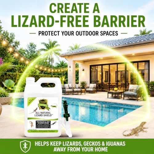 Natural Armor Lizard & Gecko Repellent - 1 Gallon (128 oz) w/Sprayer
