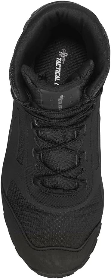 Tactical Research TR1040-T 7 Inch Ultralight Black Tactical Boots for Men - Non-Polishable Leather and Nylon with Slip-Resistant TR HiTRAC Outsole