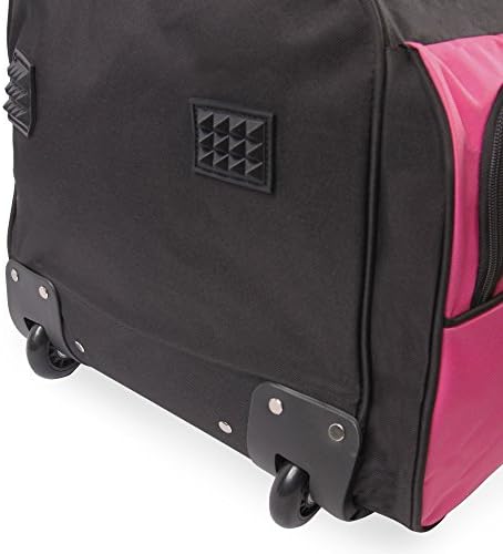 Pacific Coast Unisex 30" Large Rolling Duffel Bag, Red, One Size
