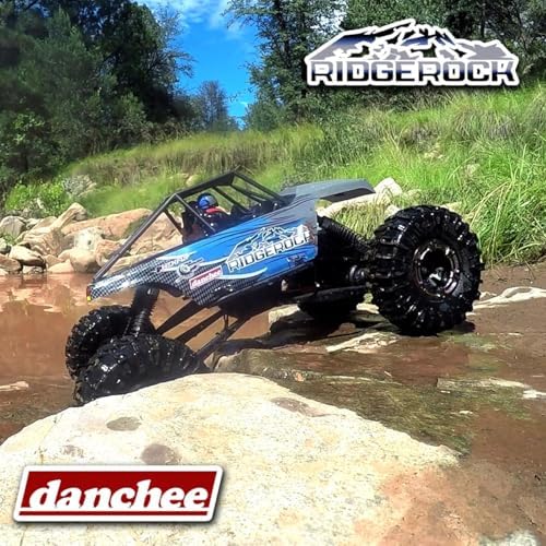 Redcat Racing Danchee Ridgerock 1/10 Scale 4WD Electric RC Rock Crawler – RC Truck RTR with 2.4GHz Radio, Dual Motors, 4-Wheel Steering