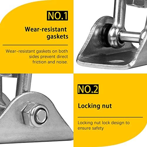 Heavy Duty Swing Hangers for Wooden Sets 2000 LB Capacity Hammock Hanger 360 Swivel Stainless Steel Swing Hardware Accessories 2 Packs for Porch