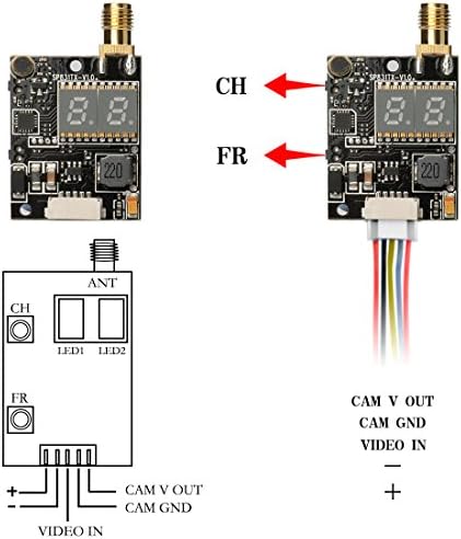 AKK KC04 5.8G 600mW FPV Transmitter 700TVL 2.8mm 120 Degree FPV Camera for Racing Quadcopter