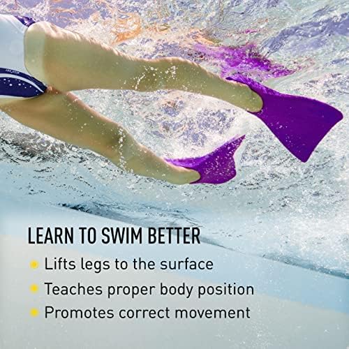 FINIS Booster Swim Fins for Kids - Floating Rubber Fins - Teaches Kick Technique - Open-Toe Design - Comfortable Fit