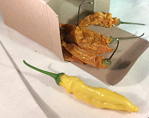 Aji Lemon Drop Qillu Uchu Peruvian Seasoning Pepper Dried Whole Pods 5 Pack