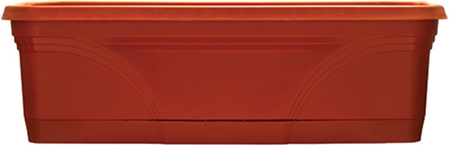 Southern Patio 24" Medallion Window Box, Terra Cotta