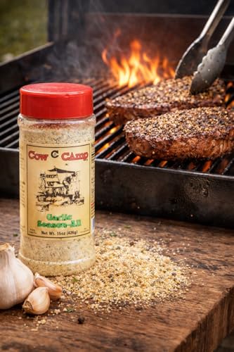 Cow Camp, Seasoning-Garlic, 15 Ounce