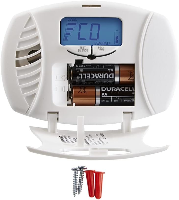 First Alert Plug in Carbon Monoxide Alarm with Digital Display | CO615, AA Battery Backup