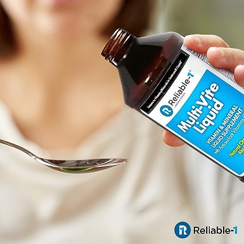 Reliable-1 Laboratories Multi-Vite Liquid Multivitamin for Adults Liquid Vitamins Antioxidant Supplement for Immunity