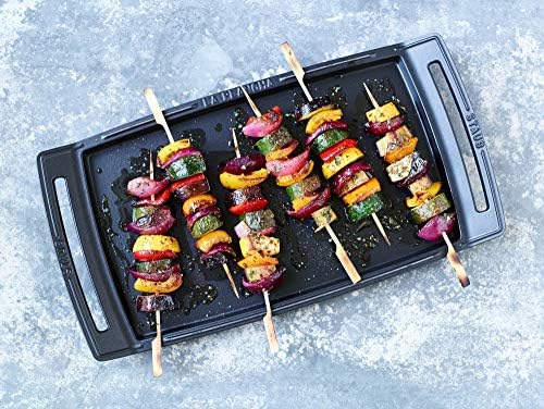 Staub Cast Iron 18.5 x 9.8-inch Plancha/Double Burner Griddle, Made in France