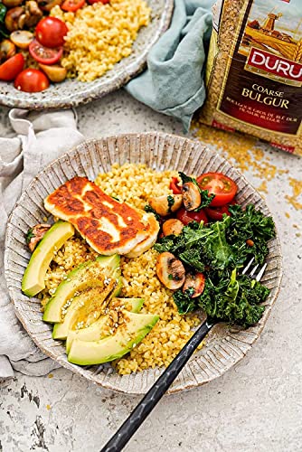 Duru Fine Bulgur, 35.2oz (1000g), Wheat Berries, 100% Natural and Certificated, High Fiber and Protein, Non-GMO, Great for Vegan Recipes, Better than Rice