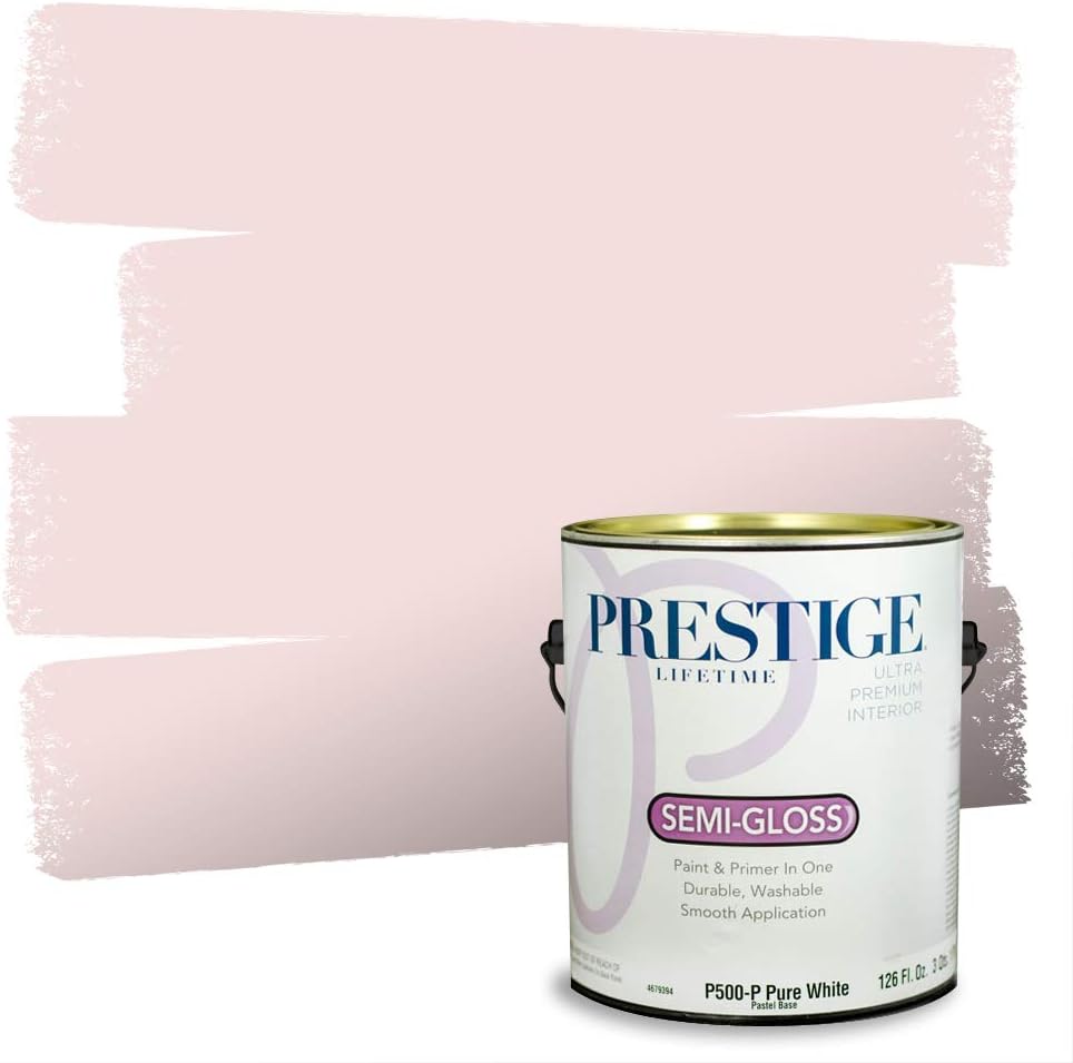 PRESTIGE Paints Exterior Paint and Primer In One, 1-Gallon, Satin, Comparable Match of Sherwin Williams* Grenadine*