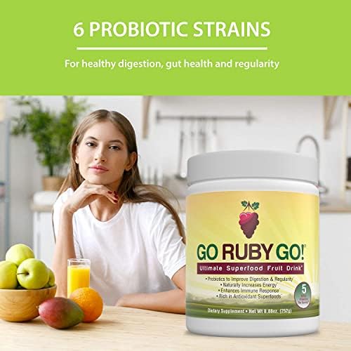 IVL - GO Ruby GO! Red Superfood Powder Juice | 42 Antioxidants Probiotics