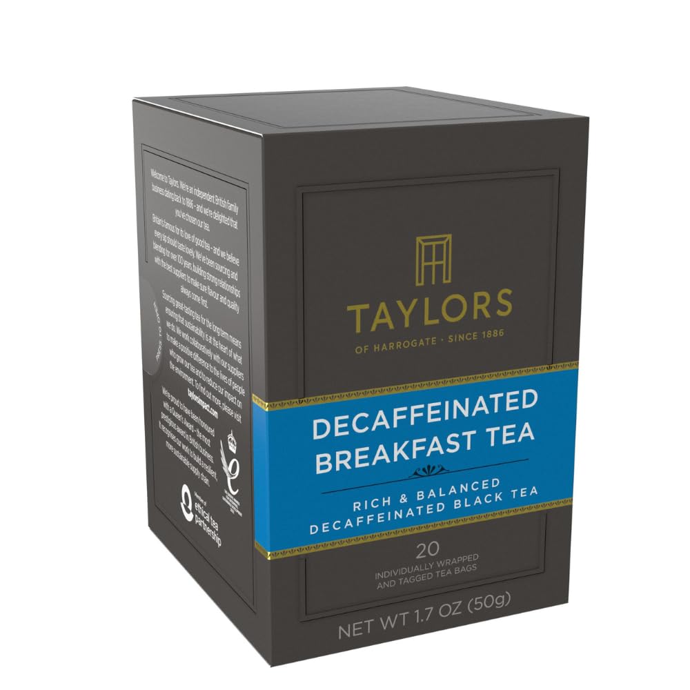 Taylors of Harrogate Green Tea with Jasmine, Individually Wrapped Bags, 20 Count (Pack of 1), Delicate, Floral & Sweet, Caffeinated, Enjoy Hot or Iced, 20 Teabags