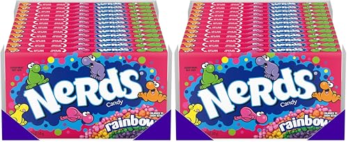 Nerds Candy, Rainbow, 5 Ounce Movie Theater Candy Boxes (Pack of 12)