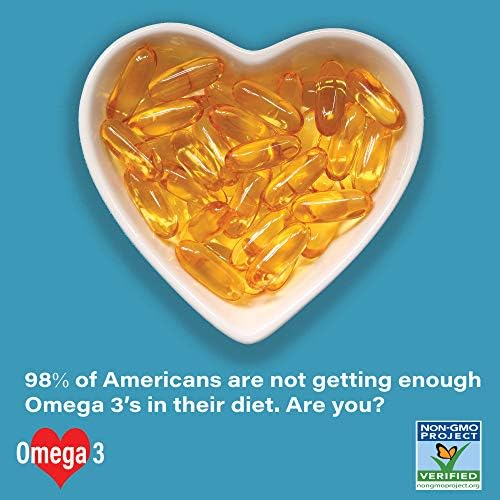 Omega 3 Fish Oil 2, 000mg- Pharmaceutical Grade. 1000mg EPA 500mg DHA. Burpless Capsules with No Fishy Aftertaste. All Natural, Organic, Non GMO