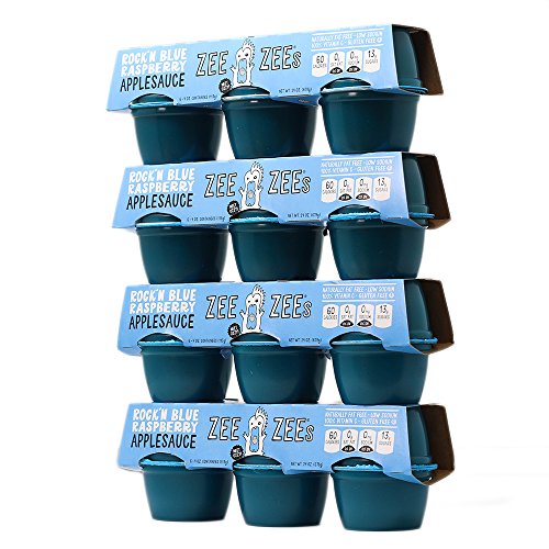 Zee Zees Mango Peach Applesauce Cups, Unsweetened, All Natural, No Sugar Added, 4 oz Cups, 24 pack