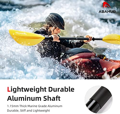 Abahub Kayak Paddle with Free Leash 220-240cm Kayaking Oars